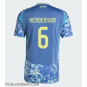 Ajax Jordan Henderson #6 Seconda Maglia 2024-25 Manica Corta